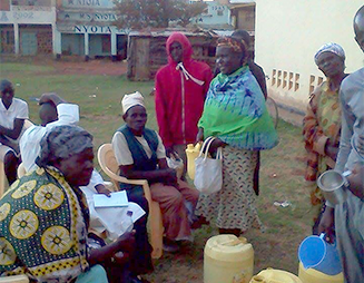 Group of people sitting together