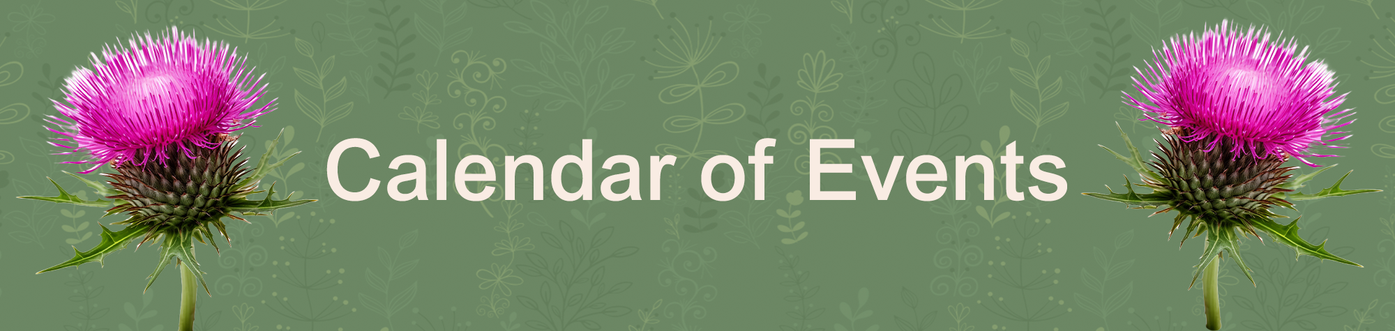 Calendar of Events banner